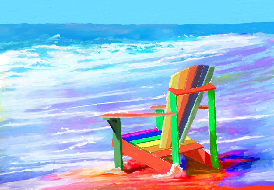 Colorful Beach Chair